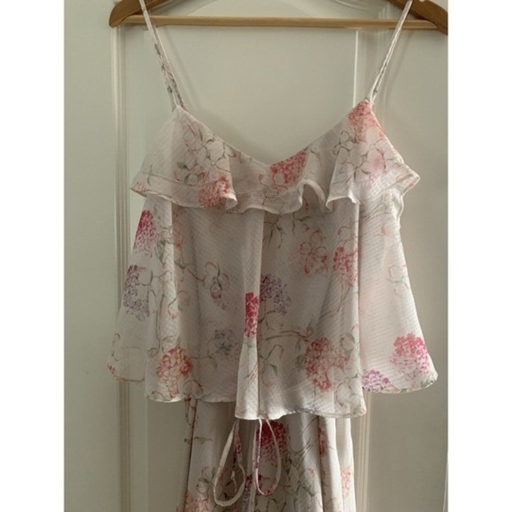 A New Day Woman's Dress Sz Xl PinkFloral Cottage Core Barbie Core Coasal - Picture 4 of 12